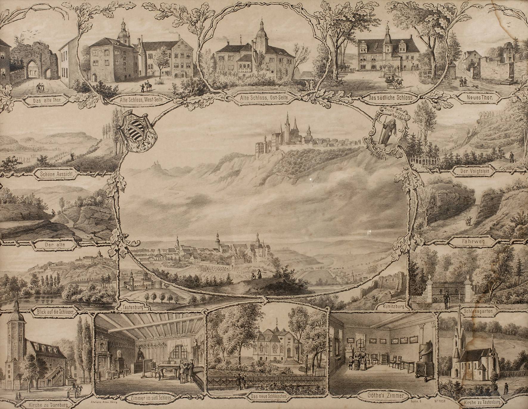 Souvenierblatt Dornburg