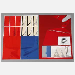 Prof. Gerlinde Beck, Konvolut Grafik und Karten