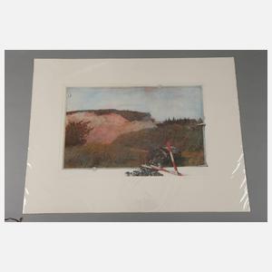 Lothar Bruckmeier, Landschaft – Abendrot