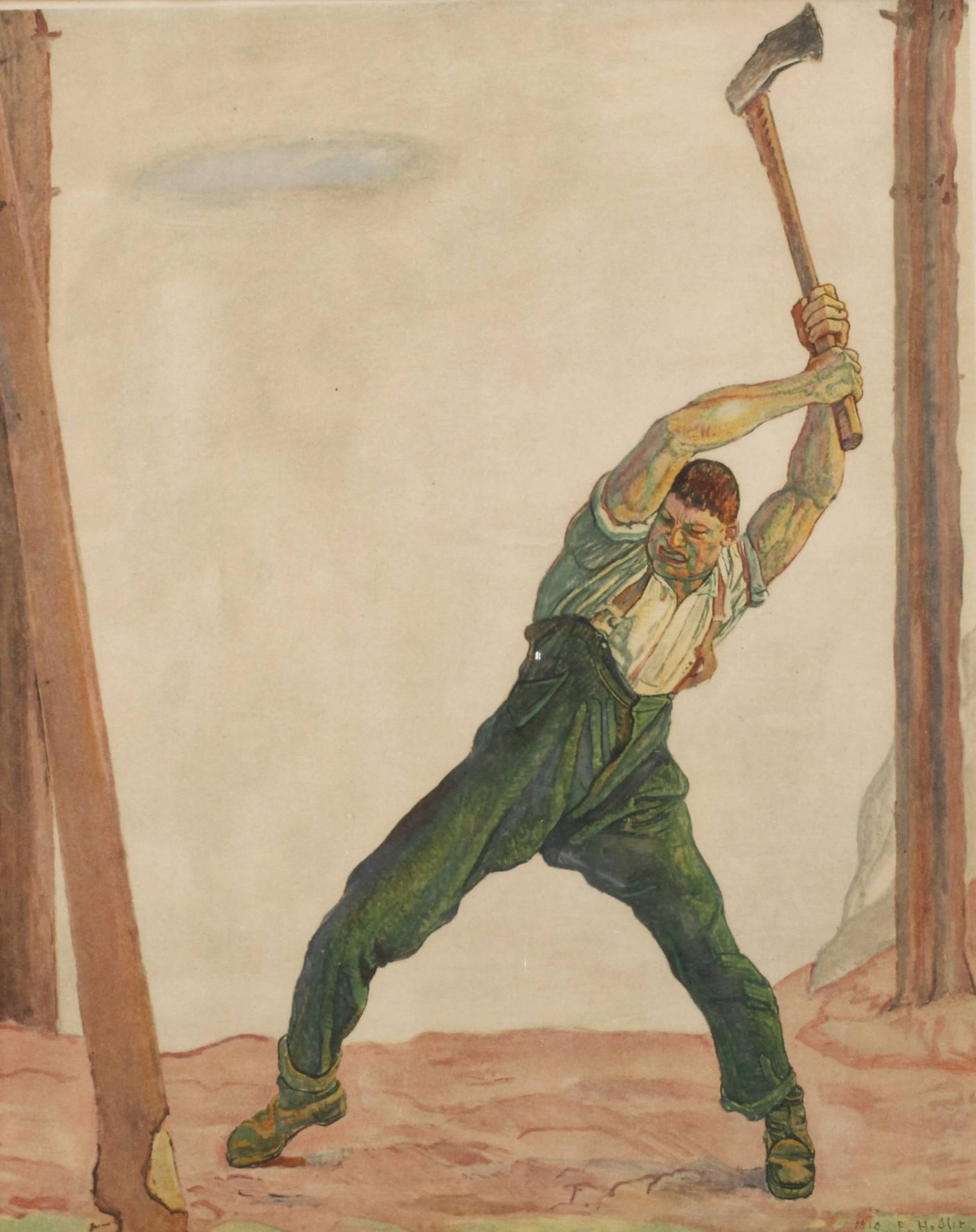 nach Prof. Dr. Ferdinand Hodler, ”Der Holzfäller”