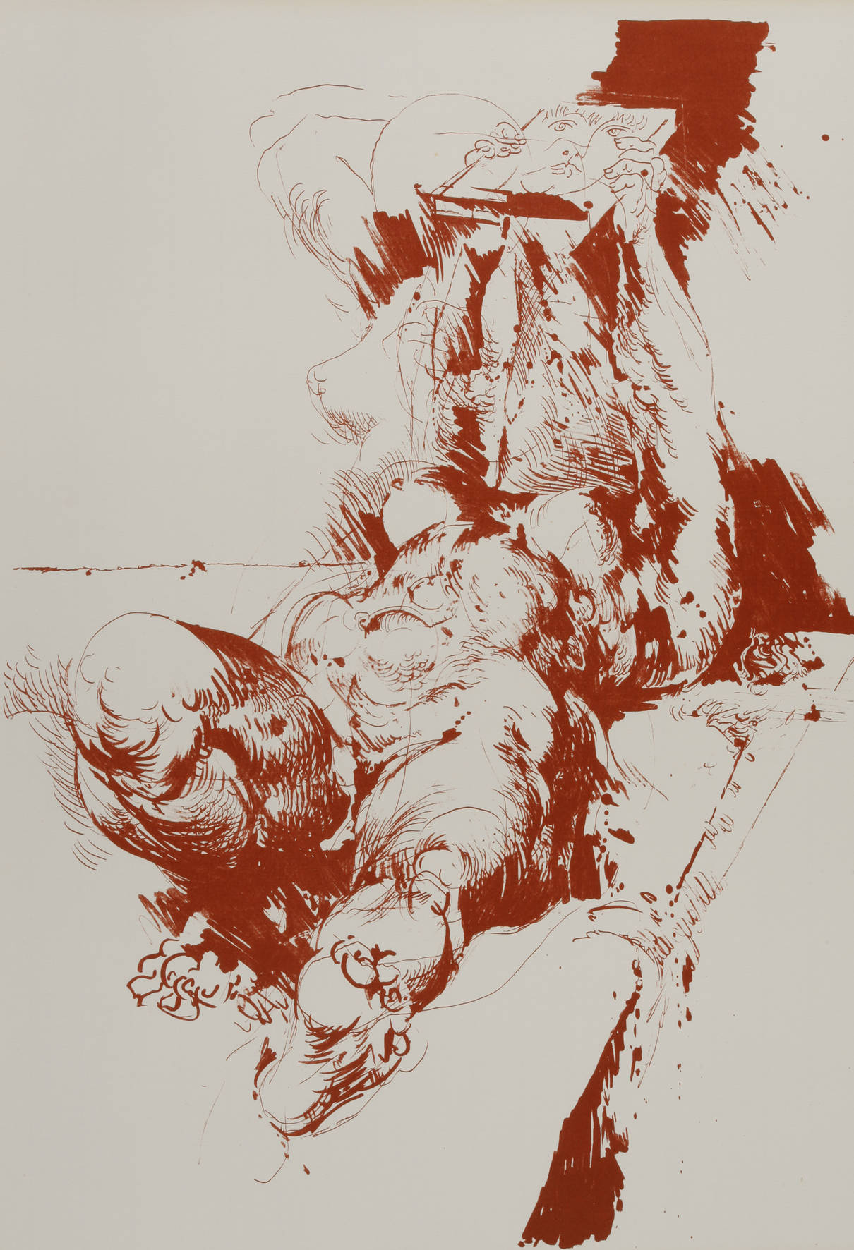 Prof. Willi Sitte, Liegender Akt