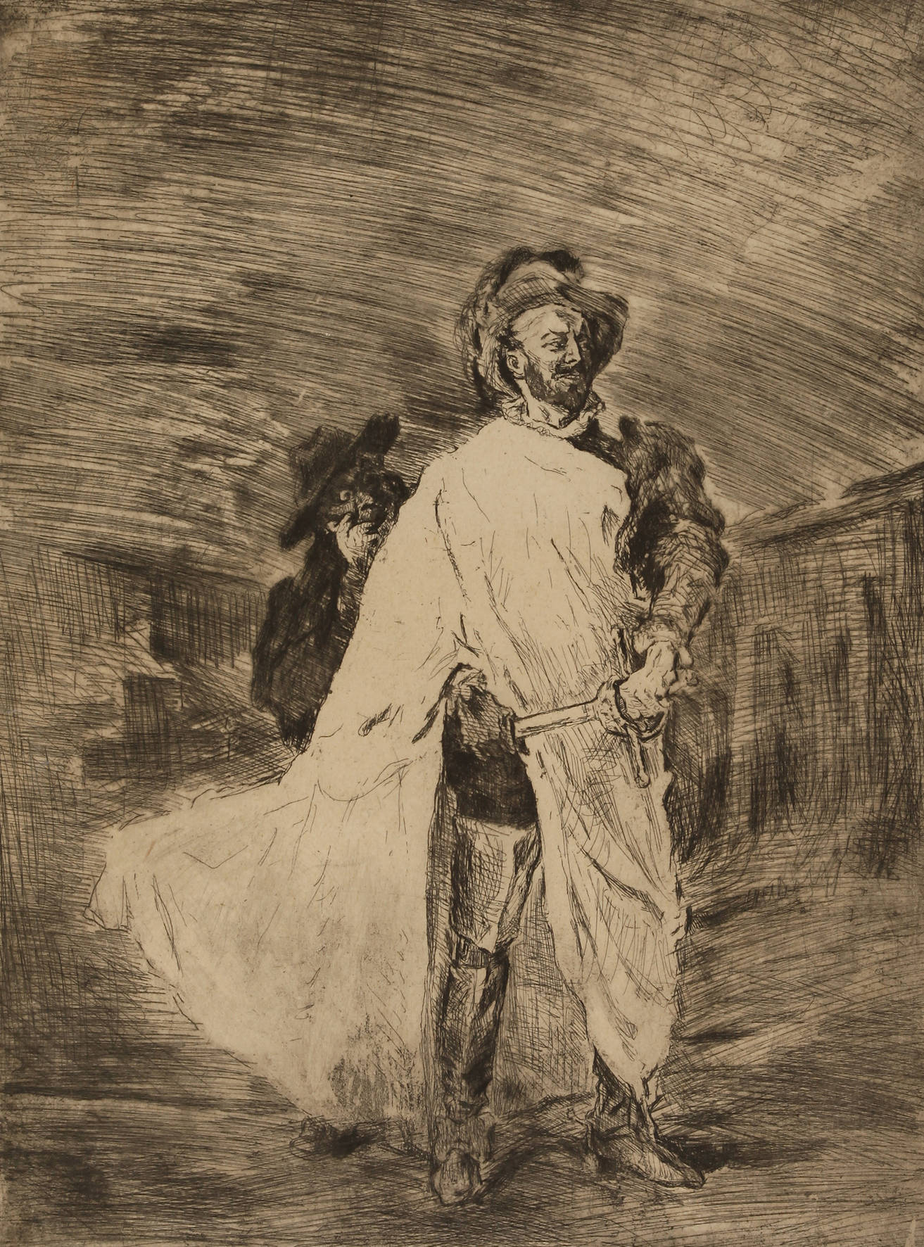 Prof. Max Slevogt, Andrade als Don Juan und Leporello