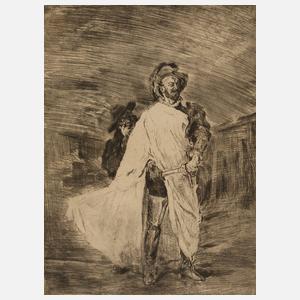 Prof. Max Slevogt, Andrade als Don Juan und Leporello