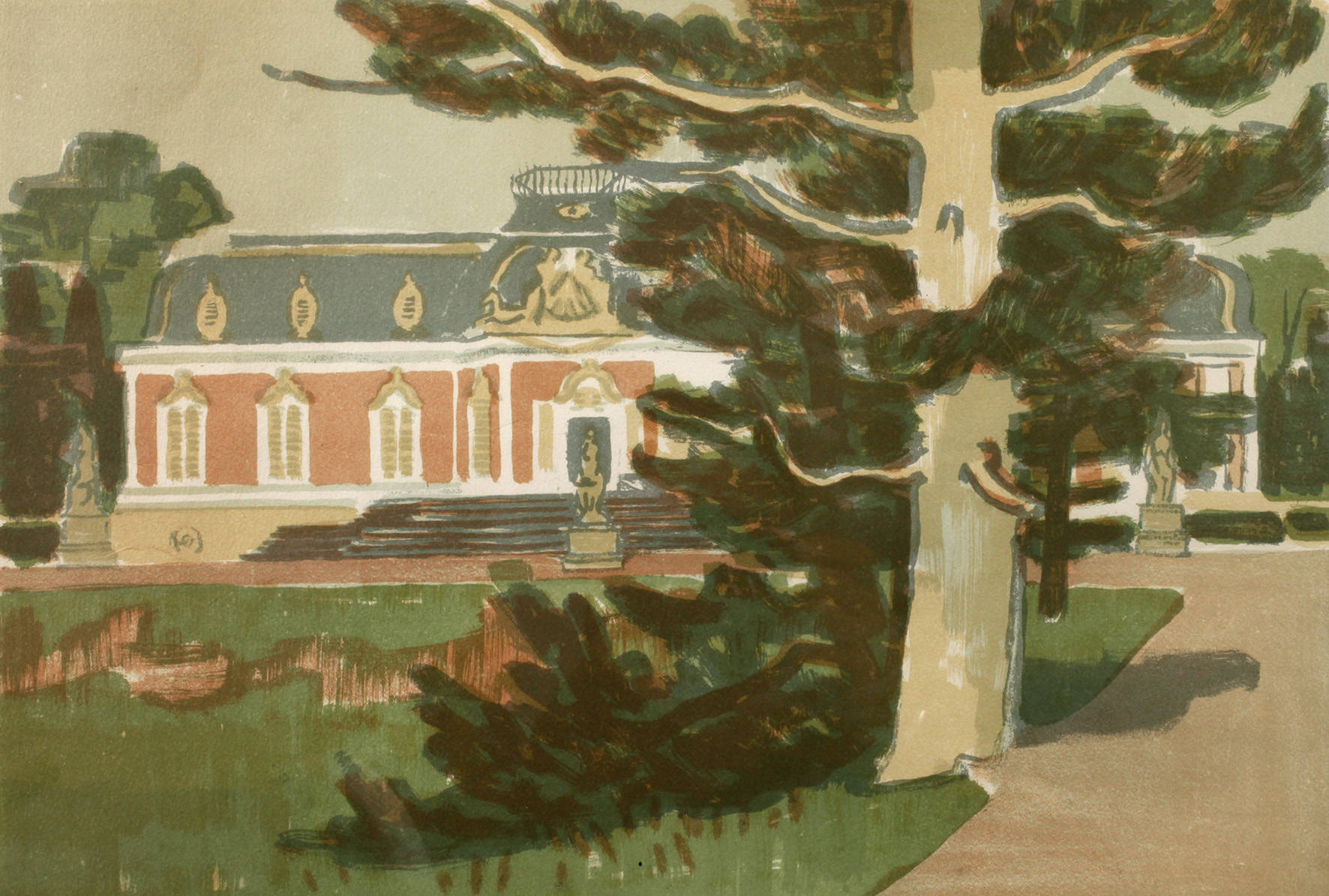 Hermann Teuber, Rokokoschlösschen mit Park