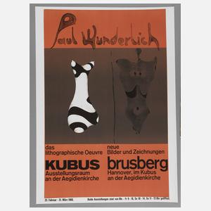 Prof. Paul Wunderlich, originalgrafisches Plakat