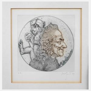 Voltaire mit dem Affen