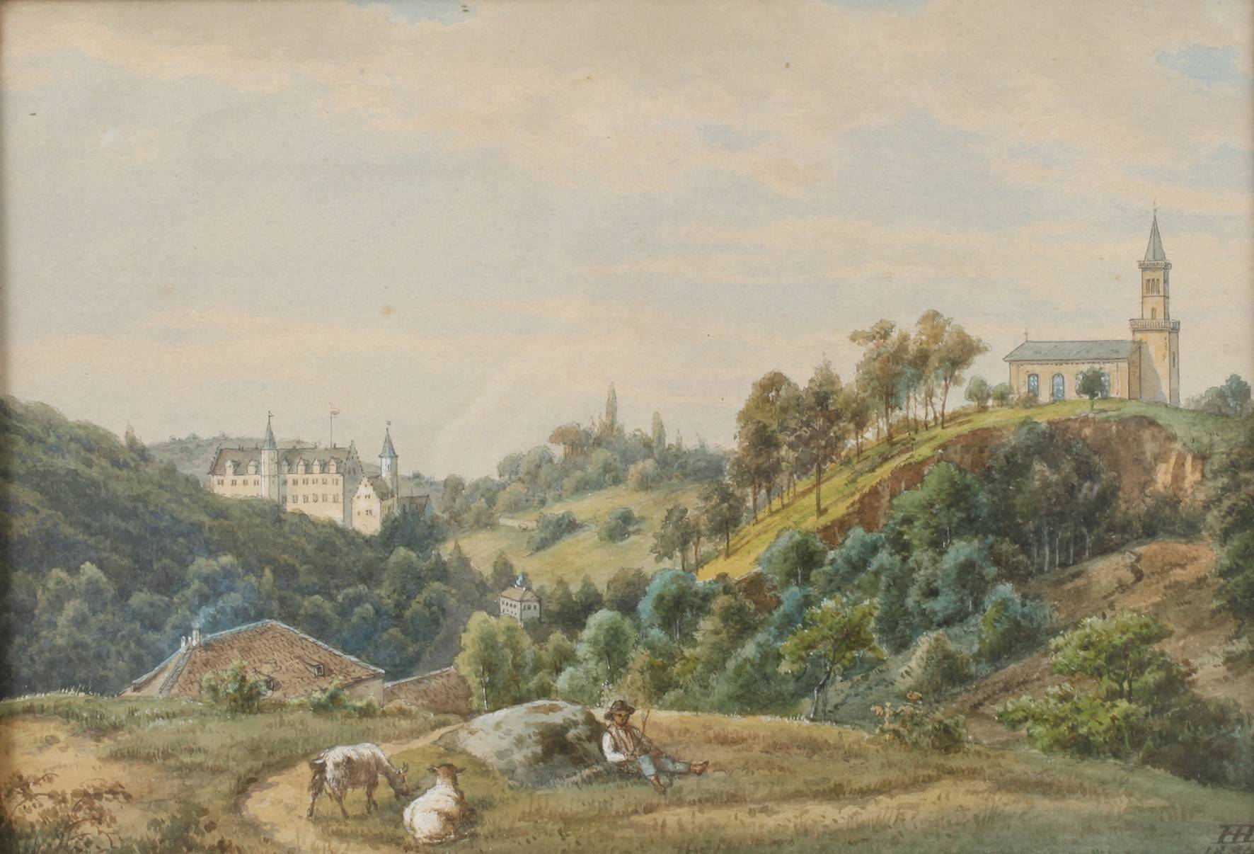 Heinrich Hoffmann, attr., Im Lautertal bei Bensheim