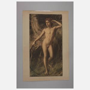 Hermann Moest, Akt mit Bogen