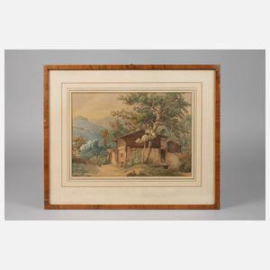 Lorenzo Quaglio II., attr., Tiroler Berghof