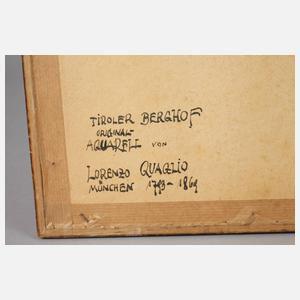 Lorenzo Quaglio II., attr., Tiroler Berghof