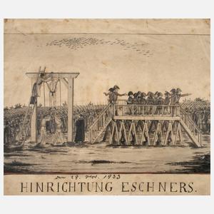 Hinrichtung Eschners in Weimar
