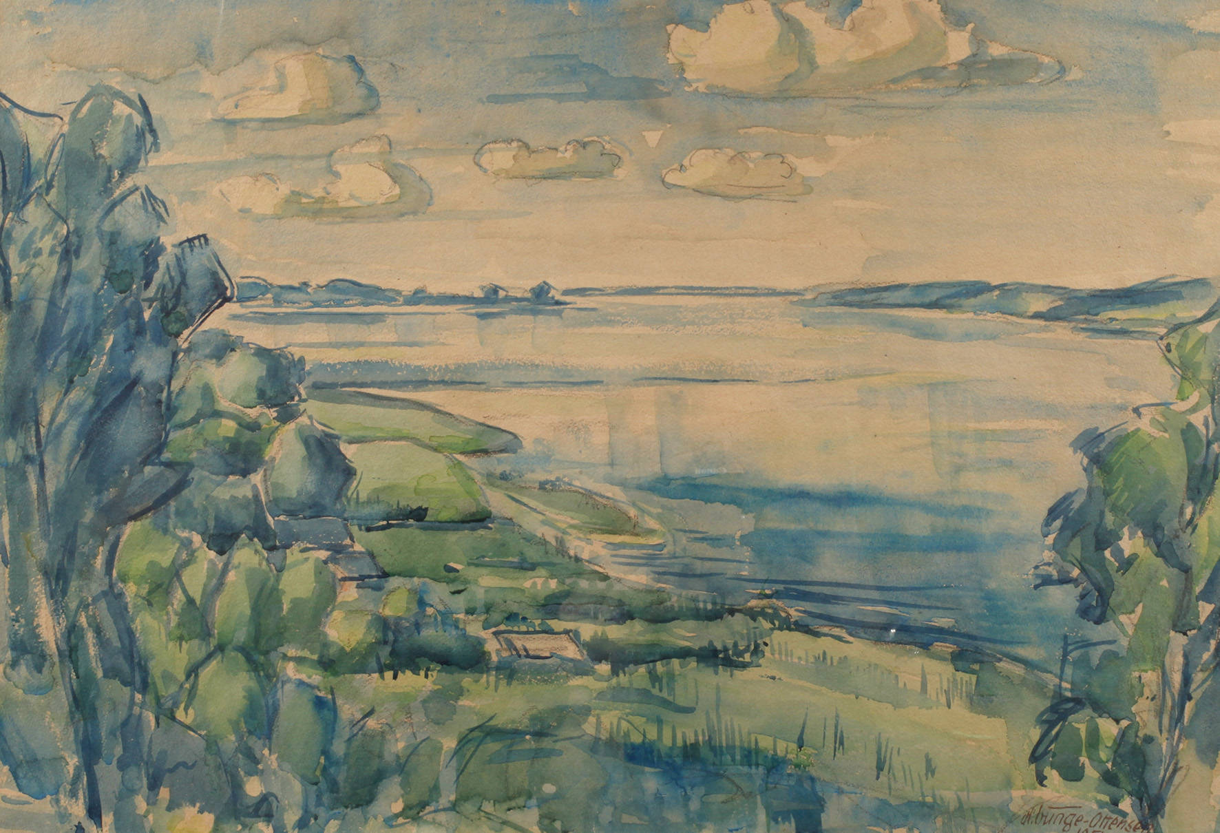 Hans Bunge-Ottensen, Sommerliche Seelandschaft