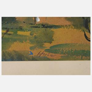 Prof. Ernst Huber, attr., Frühlingslandschaft