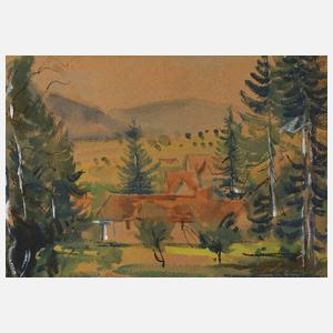 Prof. Ernst Huber, attr., Frühlingslandschaft