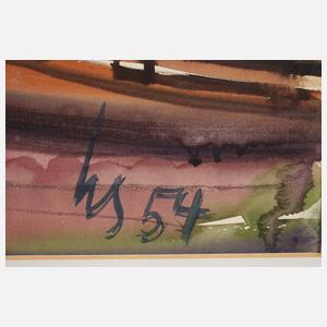 Hannes Schmucker, ”Boote am Chiemsee III”