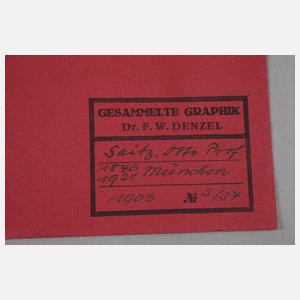 Prof. Otto Seitz, Liegender Akt