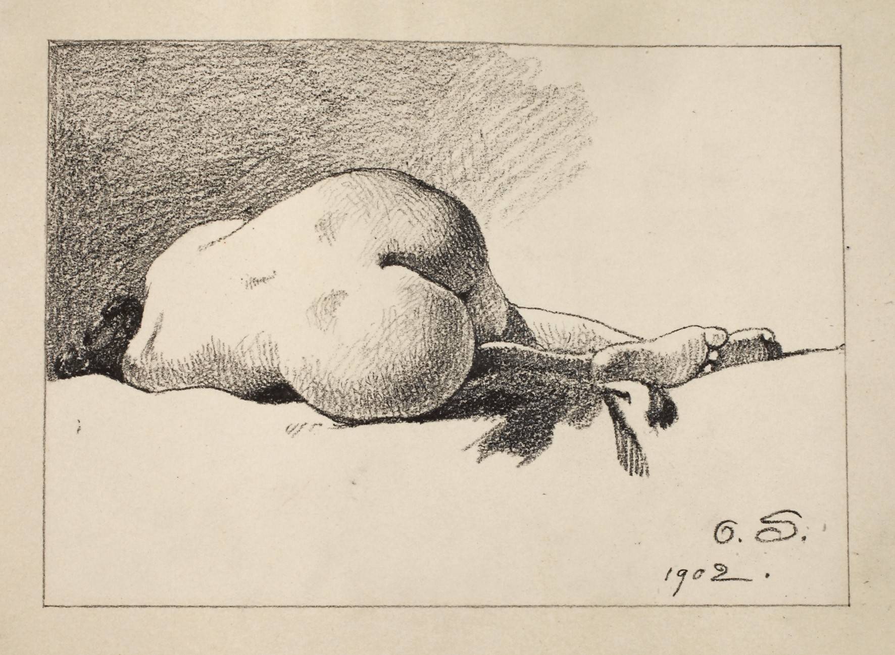 Prof. Otto Seitz, Liegender Akt