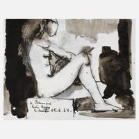 Prof. Horst Strempel, Sitzender Akt111