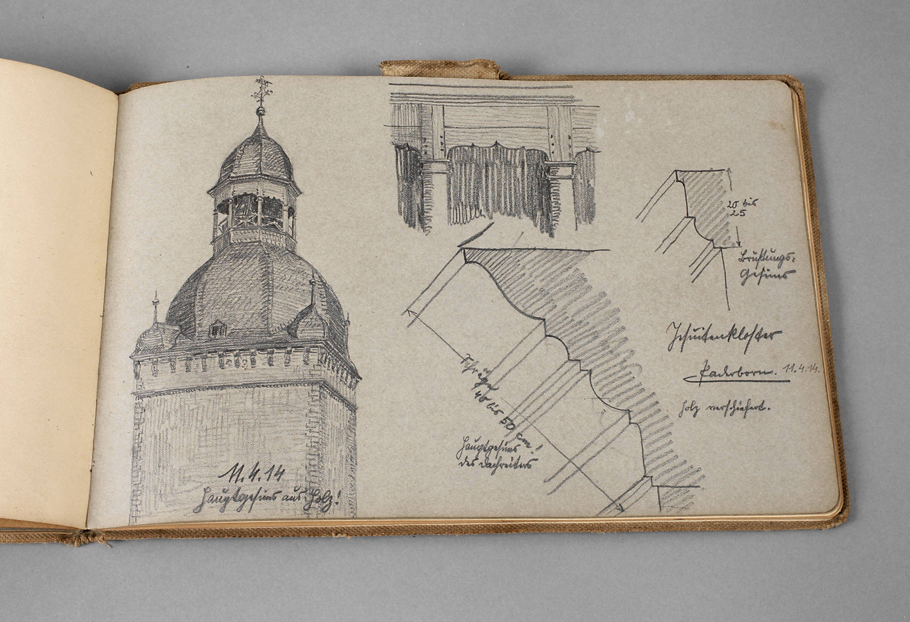 Felix Erdmann, Skizzenbuch