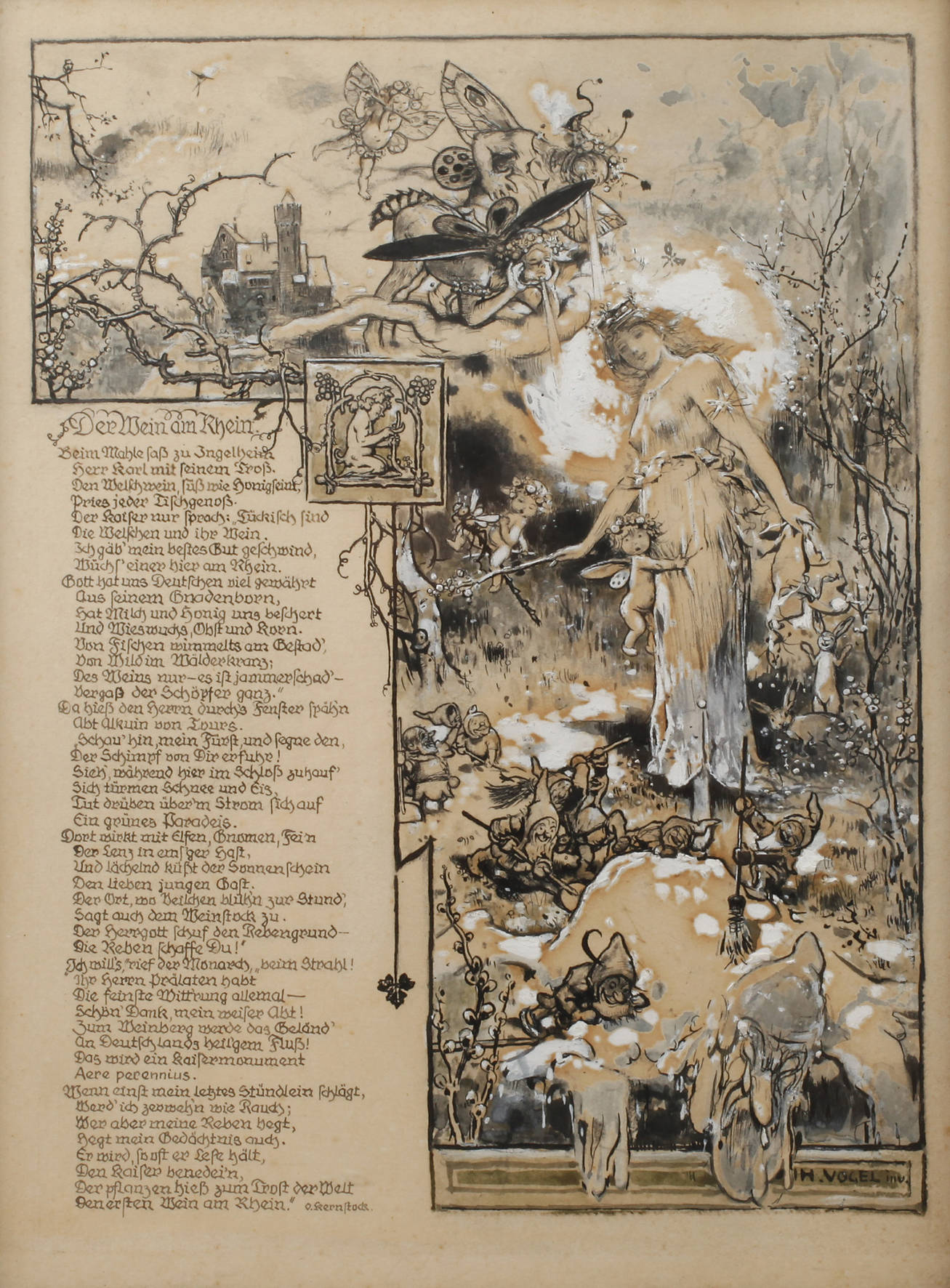 Prof. Hermann Vogel, ”Der Wein am Rhein”