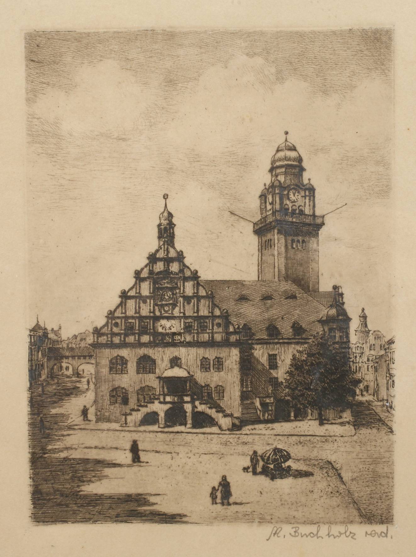 M. Buchholz, Das Alte Rathaus in Plauen