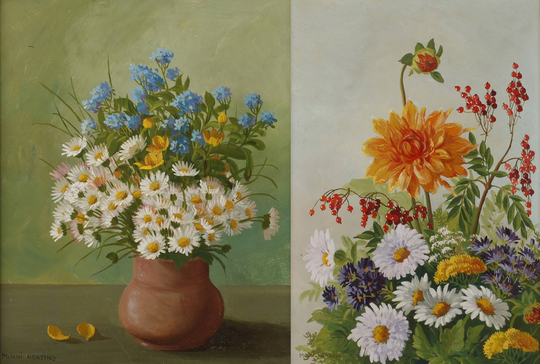 Minni Herzing, Paar Blumenbilder
