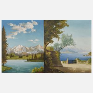 Minni Herzing, Paar Gebirgslandschaften