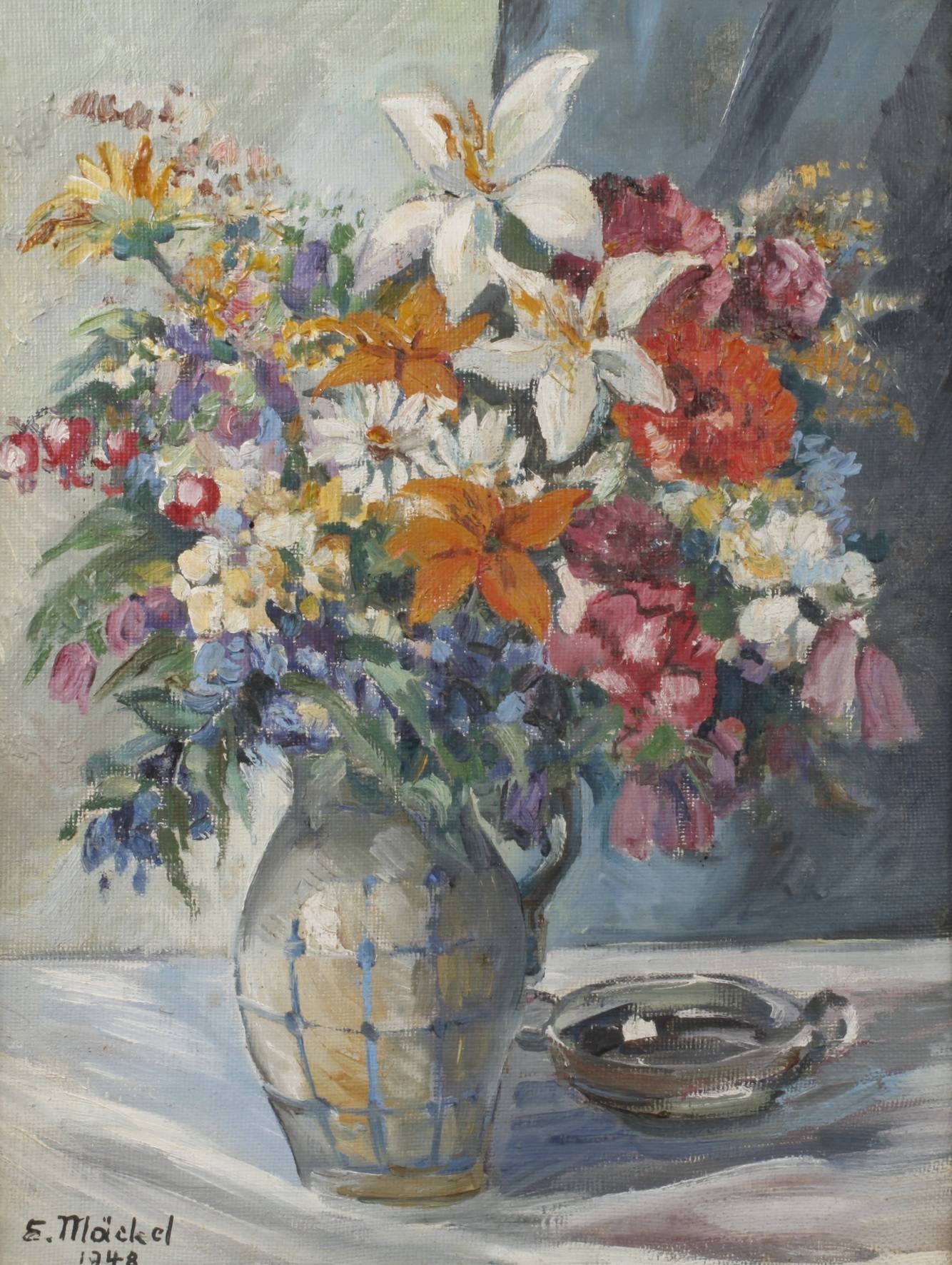 Elfriede Mäckel, Blumenstillleben