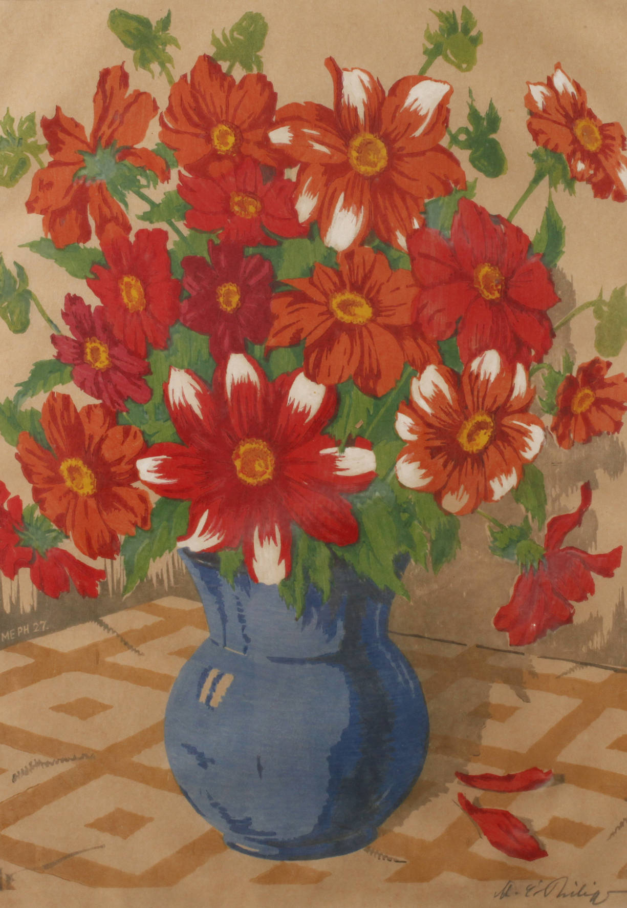 Martin Erich Philipp, ”Dahlien”