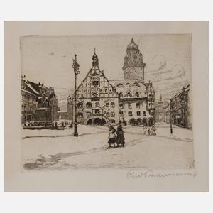 Rudolf Poeschmann, Plauener Altmarkt im Winter