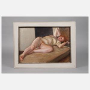 Curt Querner, attr., Liegender Damenakt