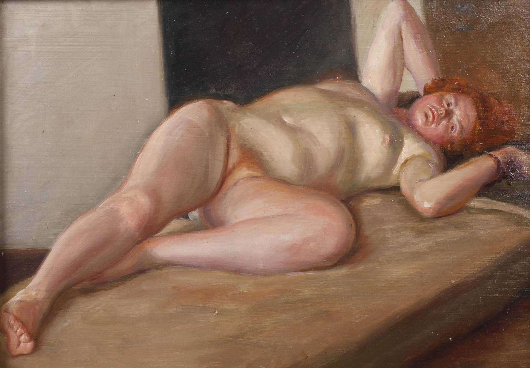 Curt Querner, attr., Liegender Damenakt