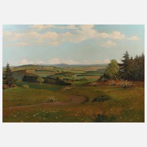 Richard Sachs, Blick zum Kuhberg bei Netzschkau