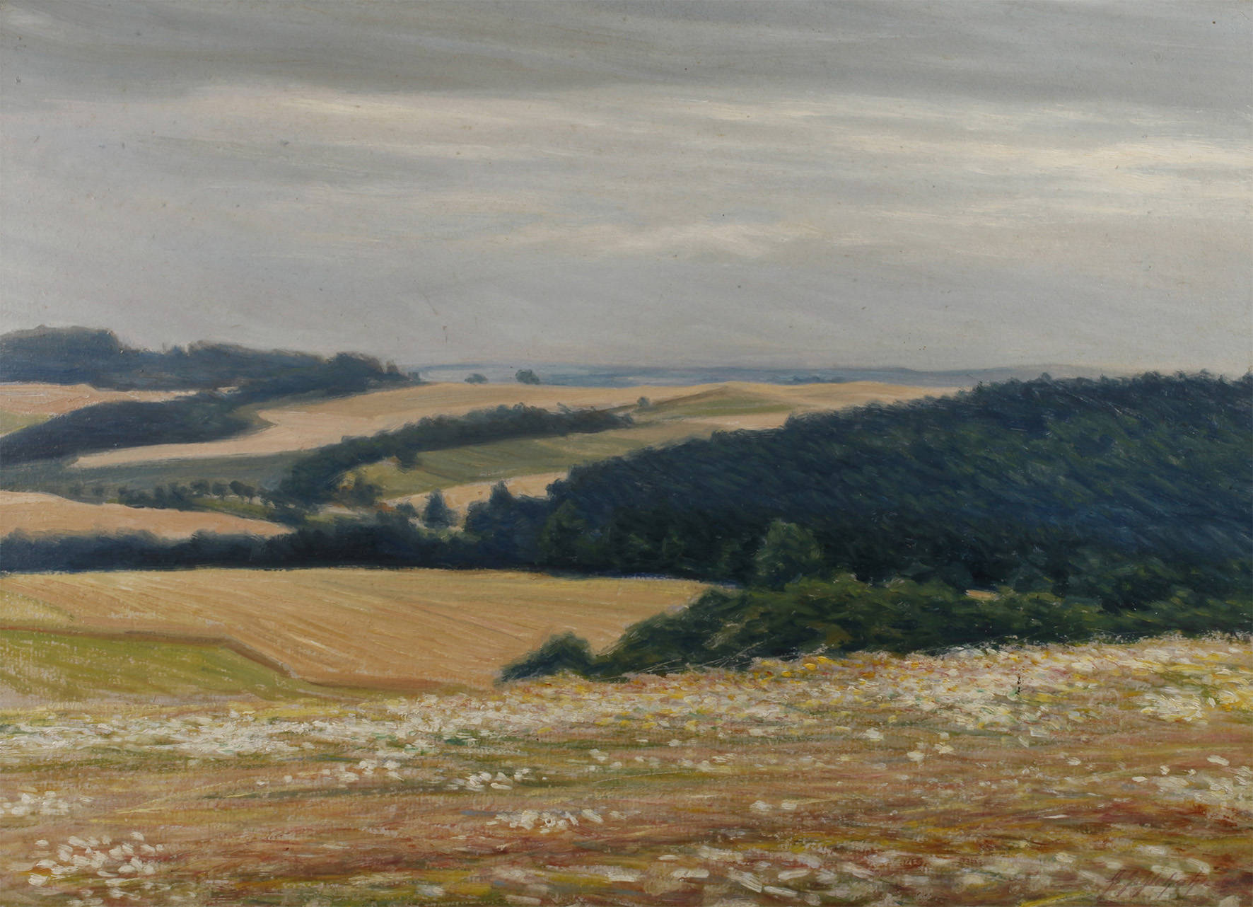 Albin Schlehahn, ”Vogtländische Hügel im Frühling”