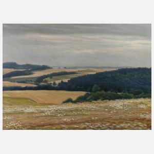 Albin Schlehahn, ”Vogtländische Hügel im Frühling”