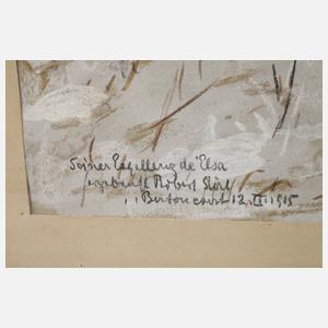 Prof. Robert Sterl, Grab unter Bäumen