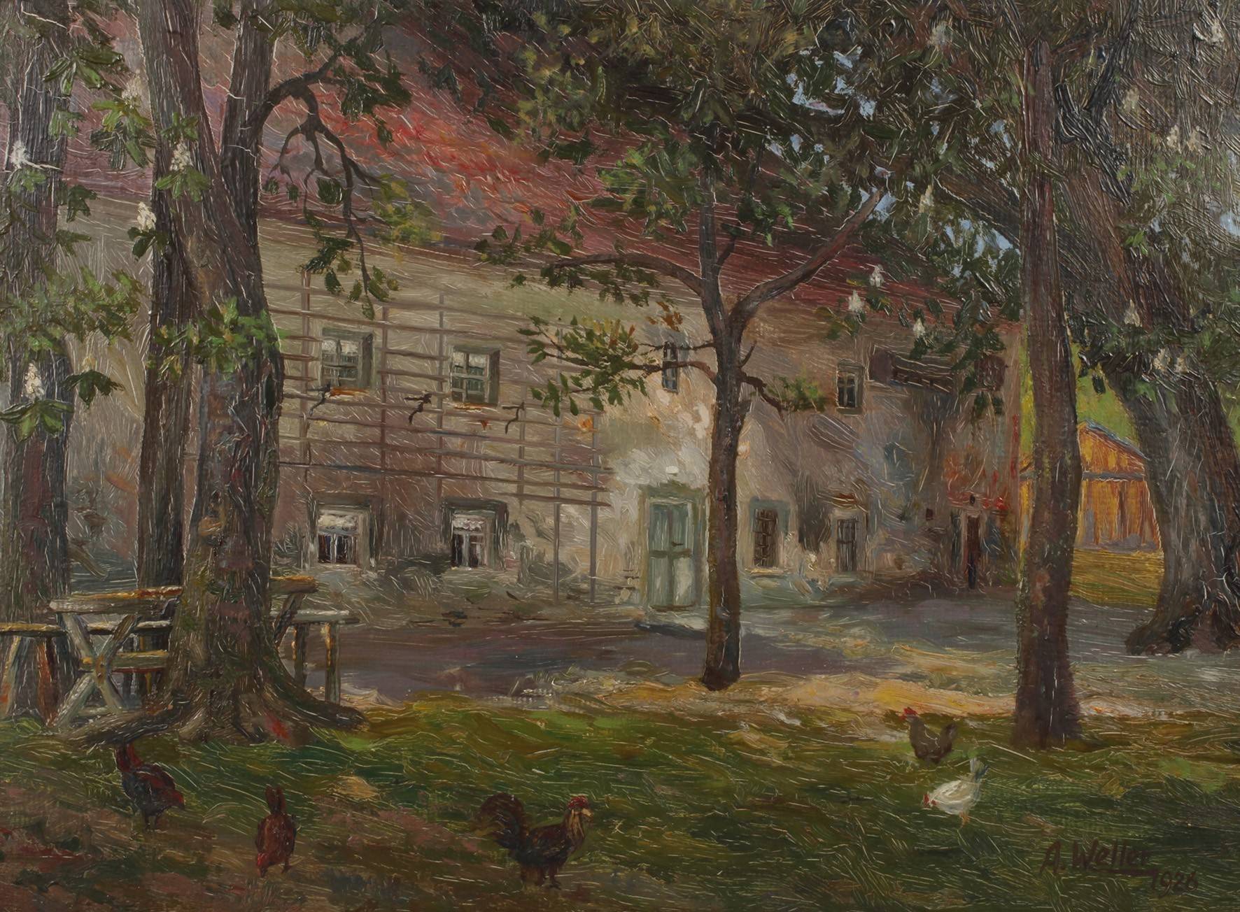 Albert Weller, Walkmühle bei Oelsnitz im Vogtland