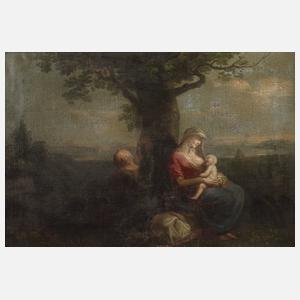 Rast auf der Flucht nach Ägypten