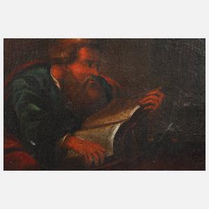 Lesender im Interieur, 18. Jh.