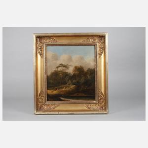 Sommerliche Flussuferszene