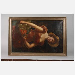 Franz Anton Brentano, Junge Frau mit Obstkorb