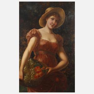 Franz Anton Brentano, Junge Frau mit Obstkorb