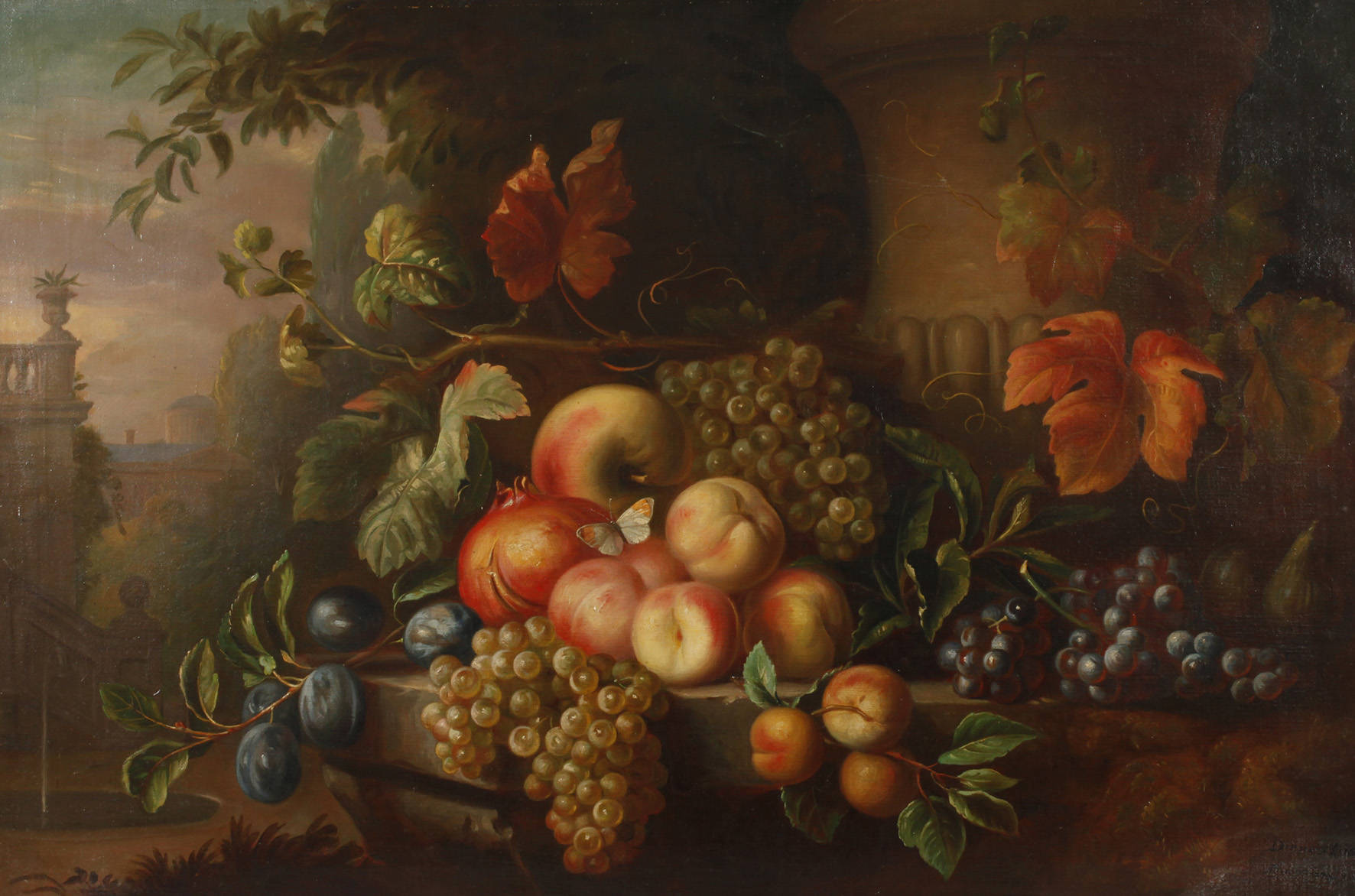 Laszlo Dienes, Altmeisterliches Früchtestillleben