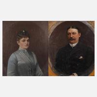 E. von Hartwig, Paar Portraits111