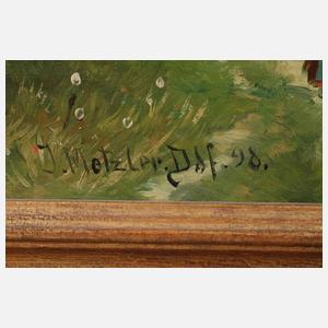 J. Metzler, Spätsommerliche Dorfidylle