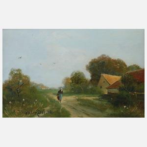 J. Metzler, Spätsommerliche Dorfidylle