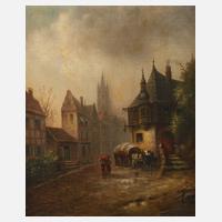 Fritz Reiss, attr., Altstadt im Regen111