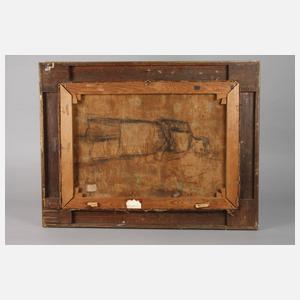 Prof. Josef Wenglein, attr., Landschaft mit Gänsen