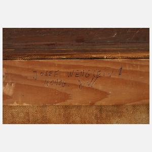 Prof. Josef Wenglein, attr., Landschaft mit Gänsen