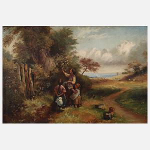 Kinder in Sommerlandschaft